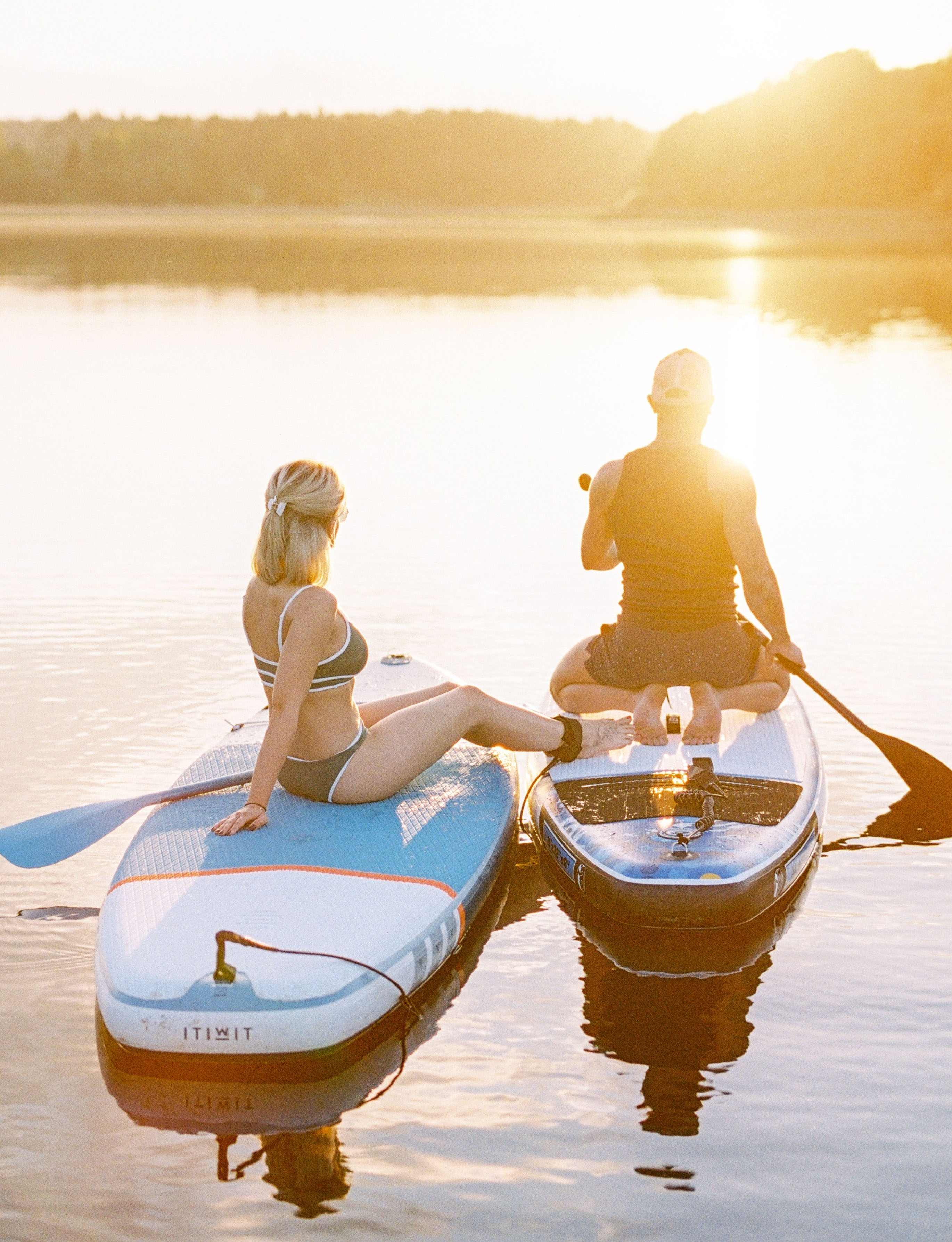 Paddle-boarding in the Okanagan Lake
